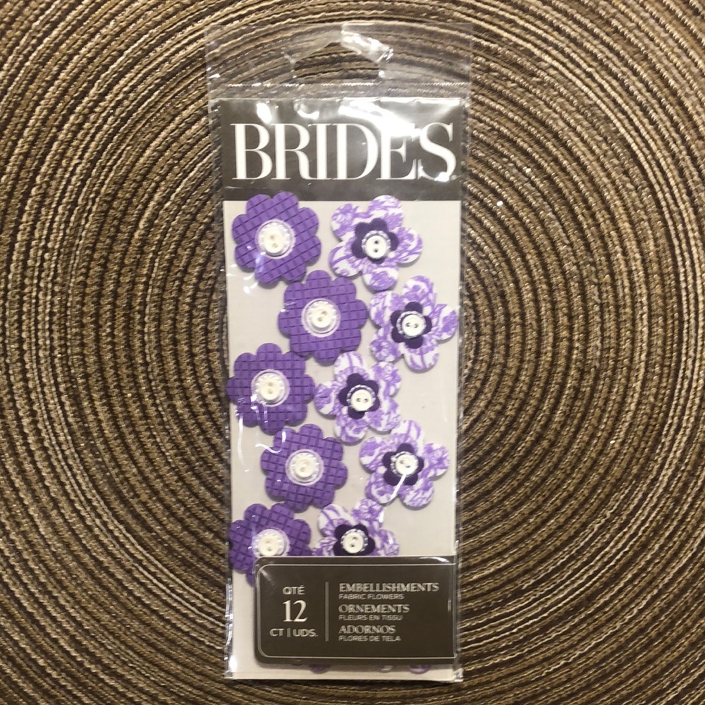 Brides Embellishments Purple Flowers